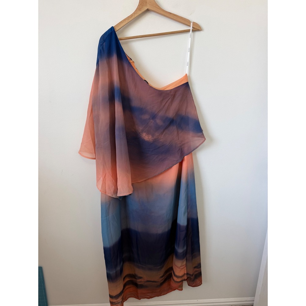 ELOQUII Printed Cape Maxi Dress – Women's Size 14 – NWT - Picture 2 of 6